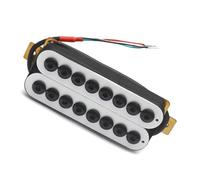 8 String Dual Coil Electric Guitar Humbucker Big Hex Adjustable Coil Spliting Pickup N10K/B15K Output Guitar Parts guitar pickup parts (Color : Neck without frame)