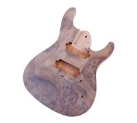 8 String Electric Guitar Body Tree Burl Top Guitar Barrel Okoume Wood Body for Electric Guitar