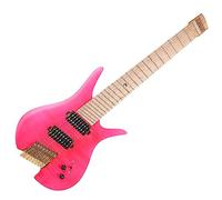 8 String Fanned Frets Headless Electric Travel Guitar With Alnico 5 Pickups Hardware Headless Electric Guitar Kit