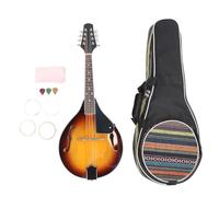 8 String Mandolin Acoustic, Mandolin Instrument Set Acoustic Mahogany Right Handed Professional Beginners with Strings Bag Picks Cleaning Cloth
