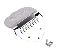 8 String Metal Mandolin Tailpiece with Screws K Word Scalloped Mandolin Tailpiece Set for Mandolin Instrument