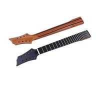 8 Strings Electric Guitar Neck 24 Frets Okoume Wood Neck Black Head With Double Truss Rod Double Back Line