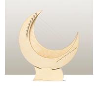8 Strings Lyre Harp, G Tone Moon Lyre Harp with Tuning Wrench Songs Book, Strings Musical Instrument for Adults Beginners Music Lovers