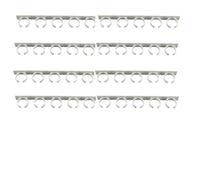 8 Strips Spice Racks, Adhesive Spice clip gripper clips, Holds 20 Spice Jars, Extra Strength Adhesive Spice Racks Gripper Organizer Rack,Spice Organizer for Pantry, Seasoning Jar Storage Holder