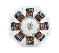 8 Strong Magnets Brushless Model Disk Brushless Motor Individually Controlled Pure Copper Coil Sturdy and Durable for Physics Education & STEM Projects