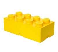 Lego Storage Brick with 8 Knobs Childrens Toy Box - Yellow