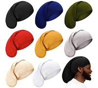8 Stück Unisex-Dreadlock-Kappe, Dreadlock-Kappe, Spandex-Kappe, lange Haare, Dreadlock-Kopf, Schlafhaube, vollständige Abdeckung für Männer, Haar-Accessoires, 8 Farben, mehrfarbig, Einheitsgre