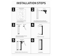 8 Tall Modern Floating Wall-Mount Numbers for Outdoor Usage - Black Inch Address Plaque Sign House Hardware 200mm Abs High-Visibility with Garden/gate/Driveway(7)