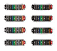 8 Temperature Sticker Adhesive Coffee Strip, Milk Jug Thermometer Sticker, Stick On Thermometer Strip up to 70?, Waterproof Adhesive Coffee Thermometer Strip Sticker, Color Change Band