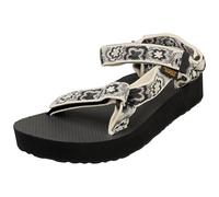Teva Midform Universal Womens Walking Sandals in White Black - 8 UK
