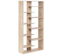 8 Tier Bookcase FONTAS 180 cm Light Brown