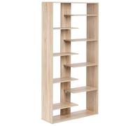 8 Tier Bookcase FONTAS 180 cm Light Brown