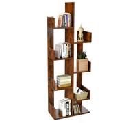 8 Tier Bookshelf Floor Standing Bookcase Shelving Organizer for Home