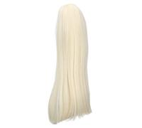 8 to 9 Inch Straight Doll WigDoll Wig for 1/3 BJD SD Dolls, Small Doll Wig, Black/Light Gold/Pink for Choose (Light Gold) Handcraft Materials