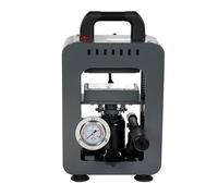 8-Ton Manual Hydraulic Heat Press, With Digital Timer And Pressure Gauge,220V, 700W - Dual 2.4" X 4.7" Heating Plates,Suitable For PU Leather, Dried Flowers, And Oil Extraction