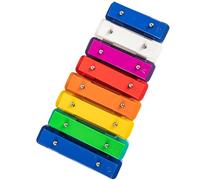 8 Tone Sound Brick Colorful Metal Durable Soundboard Glockenspiel Percussion Instrument Glockenspiel Percussion Instrument