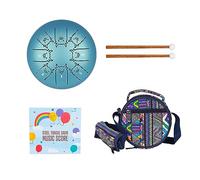 8 Tone Steel Tongue Drum Percussion Instrument 12 Zodiac Signs Hand Drum Essential Drum for Healing Concert