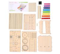 8 Tone Xylophone, DIY Kit Hand Crank Wooden Glockenspiel for Kids 14+, Cultivate Rhythm Sense and Musical Ability, Suitable for DIY and Parent Child Interaction