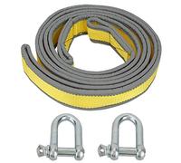 8 Tons High Strength Car Trailer Recovery Tow Strap U shape Hooks for Night Rescue (Type 3)