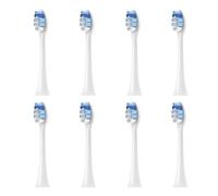 8 Toothbrush Heads, Compatible with Colgate, Glint 1 | Electric toothbrush replacement heads, adult nozzle, white color(8pcs Standard Clean)