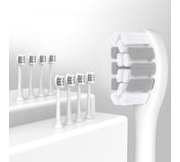 8 Toothbrush Heads Premium Plaque Defence Standard Sonic Toothbrush Heads - 8 Pack in White Electric Toothbrush Sonic White
