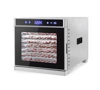 8 Tray Food Dehydrator Machine, Mini Electric Fruit Dryer with Digital Temperature Control 35-75°C, 24-Hour Timer, for Drying Fruits, Vegetables, Meat, Jerky & Pet Treats