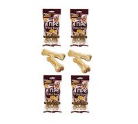 8 Tripe Filled Bones Natural Rawhide & Tripe Treat Small Dog Treat Bone 10cm