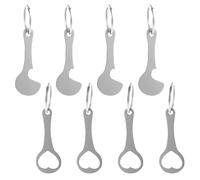 8 Trolley Release Key Uk,Shopping Trolley Key Stainless Steel Removable Shopping Trolley Token with Key Ring,Two Styles to Choose From Wear-Resistant and Durable Time-Saving and Labor-Saving
