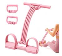 8-Tube Pedal Resistance Band, Elastic Yoga Puller for Abdomen & Leg Gym