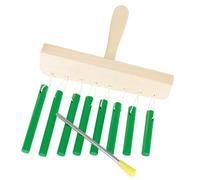 8 Tube Winds Chimes Instrument Professional Musical Winds Wood Texture Suitable For Clear Melodics Resonance Handheld Wind Chimes With Stick