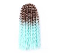 8" Twist Crochet Hair Synthetic Braiding Hair Extension Brown Blue Purple Pink Bomb Passion Twist Locs(B11)