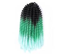 8" Twist Crochet Hair Synthetic Braiding Hair Extension Brown Blue Purple Pink Bomb Passion Twist Locs(C2)