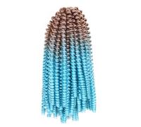 8" Twist Crochet Hair Synthetic Braiding Hair Extension Brown Blue Purple Pink Bomb Passion Twist Locs(B10)
