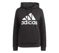 (8 UK - 10 UK, Black) Adidas Womens/Ladies Essentials Big Logo Fleece Hoodie