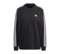 (8 UK - 10 UK, Black/White) Adidas Womens/Ladies Studio Lounge 3 Stripes Loose Fit Sweatshirt