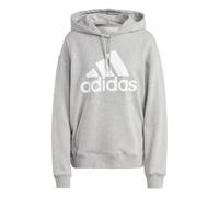(8 UK - 10 UK, Grey Marl) Adidas Womens/Ladies Badge Of Sport Drawstring Hoodie