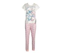 Disney Women's Angel Printed Pyjama Set in Pink | Size: 8-10 Disney Pink 8-10