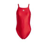 (8 UK, Better Scarlet) Adidas Womens/Ladies 3 Stripes Fitted Sleeveless Bodysuit