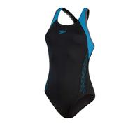(8 UK, Black/Blue) Speedo Womens/Ladies Abstract One Piece Swimsuit