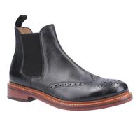 (8 UK, Black) Cotwold Mens Siddington Leather Elasticated Dress Boot