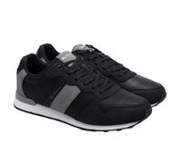 (8 UK, Black/Grey) Ben Sherman Mens Owen Retro Trainers