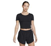 (8 UK, Black) Nike Womens/Ladies Dri-FIT Slim Crop T-Shirt