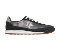 (8 UK, Black/Silver) Skechers Womens/Ladies SKX 92 Suede Panel Trainers