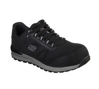 (8 UK, Black) Skechers Mens Bulklin Lace Up Safety Shoes