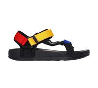 (8 UK, Black) Skechers Mens Hyperslide Textile Sliders