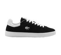 (8 UK, Black/White) Lacoste Mens Baseshot Suede Trainers