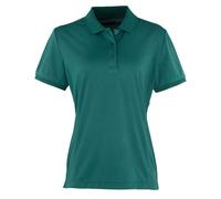 (8 UK, Bottle Green) Premier Womens/Ladies Coolchecker Pique Polo Shirt