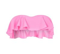 (8 UK, Bright Pink) Brave Soul Womens/Ladies Frill Bandeau Bikini Top