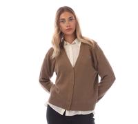 (8 UK, Brown) Lacoste Womens/Ladies V Neck Relaxed Fit Cardigan