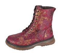 (8 UK, Burgundy/Bronze) Cipriata Womens/Ladies Annetta Combat Boots